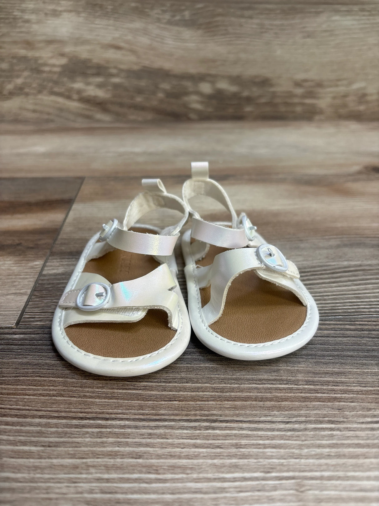Old Navy Iridescent Strappy Sandals sz 6-12m - Me n Mommy To Be