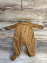 Koala Baby Ribbed Velvet Sleeper Brown sz 0-3m