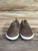 Robeez Lenny Loafer Crib Shoes Brown sz 3c