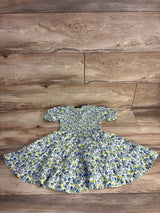 Polo Ralph Lauren Floral Smocked Cotton Jersey Dress Blue sz 5T