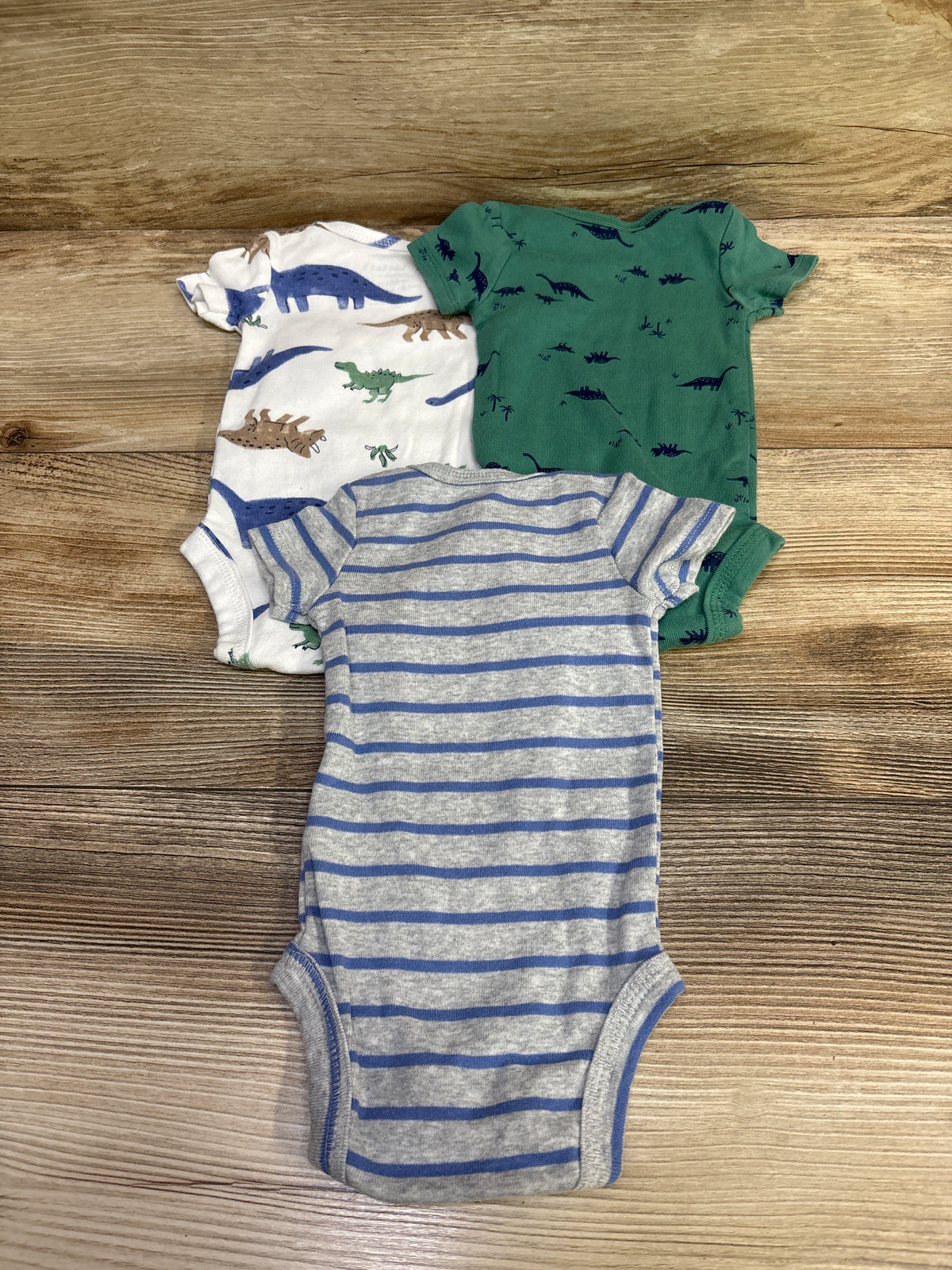 Just One You 3pk Bodysuits Green sz Newborn