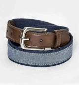 NEW Cat & Jack Boys Chambray Belt -  Blue Size XL Youth