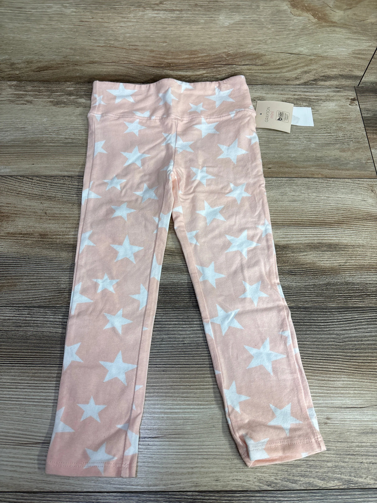 NEW Grayson Mini Star Print Leggings Pink sz 4T