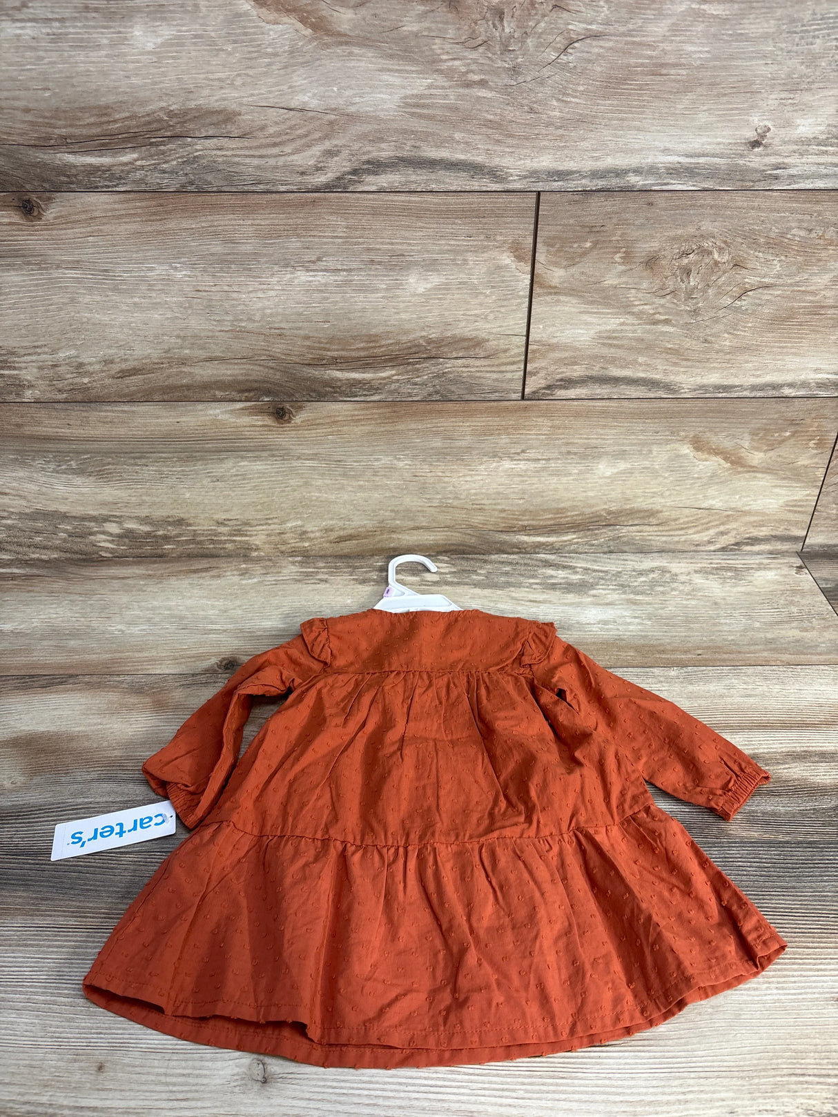 NEW Carter's 2pc Textured Dress & Bloomers Rust sz 9m