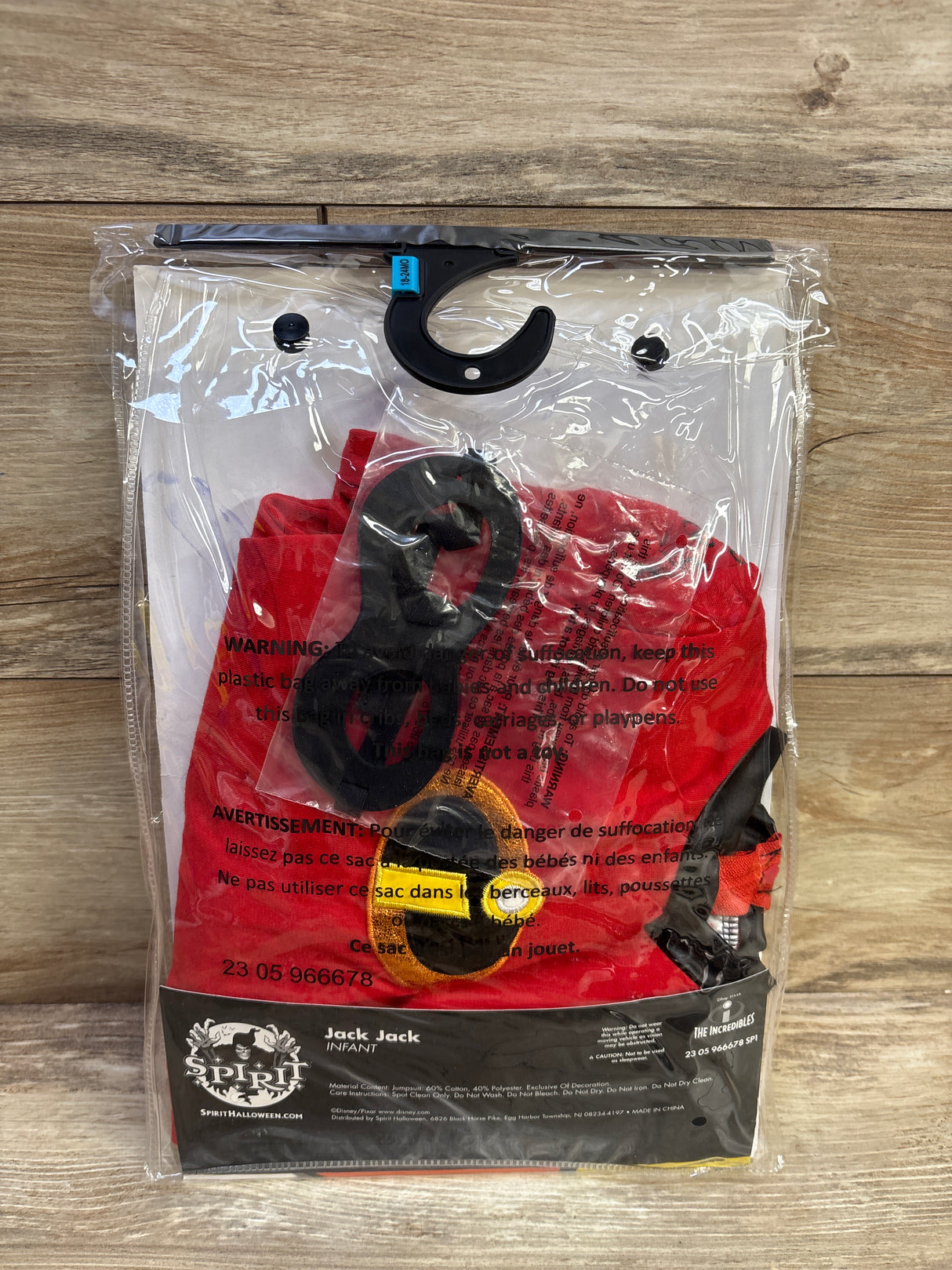 Spirit The Incredibles Jack Jack 2pc Costume Red sz 18-24m