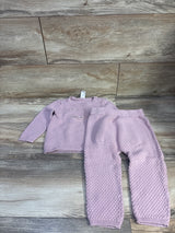 Carter's 2pc Knit Fox Shirt & Pants Set Pink sz 24m