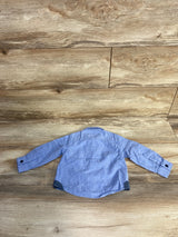 Hudson Button Up Shirt Blue sz 12m