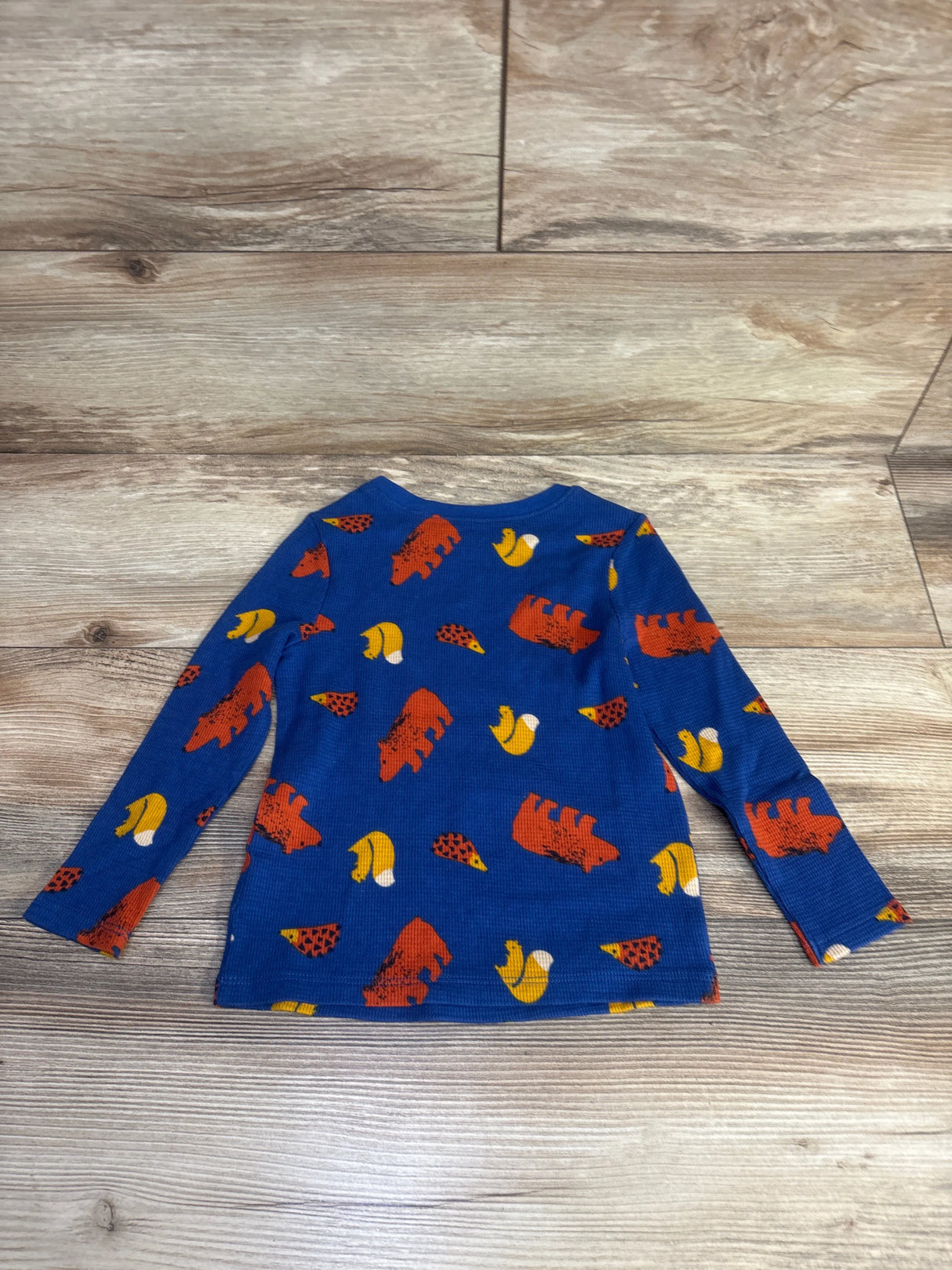 Old Navy Thermal Animal Print Shirt Blue sz 3T