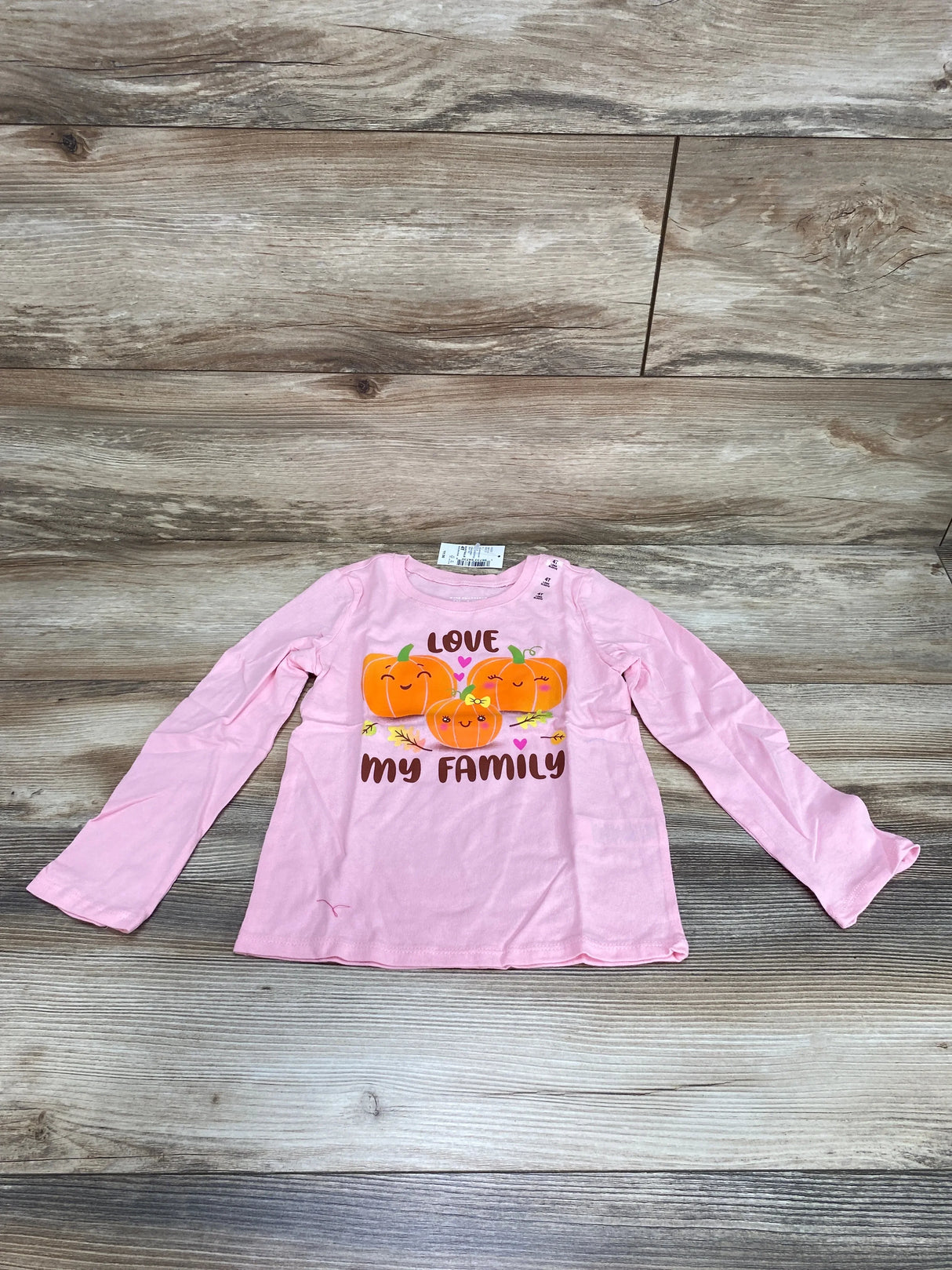 NEW Children's Place Love My Family Pink Shirt sz 4T - Me n Mommy To Be