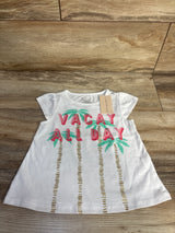 NEW First Impressions Vacay All Day Shirt White sz 24m