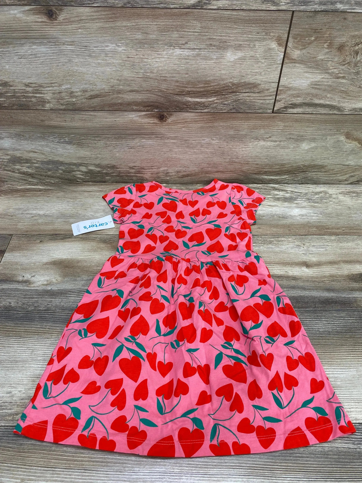 NEW Carter's Heart Print Dress Pink sz 5T