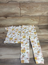 NEW Chick Pea Organic 2pc Pajama Set White sz 4T