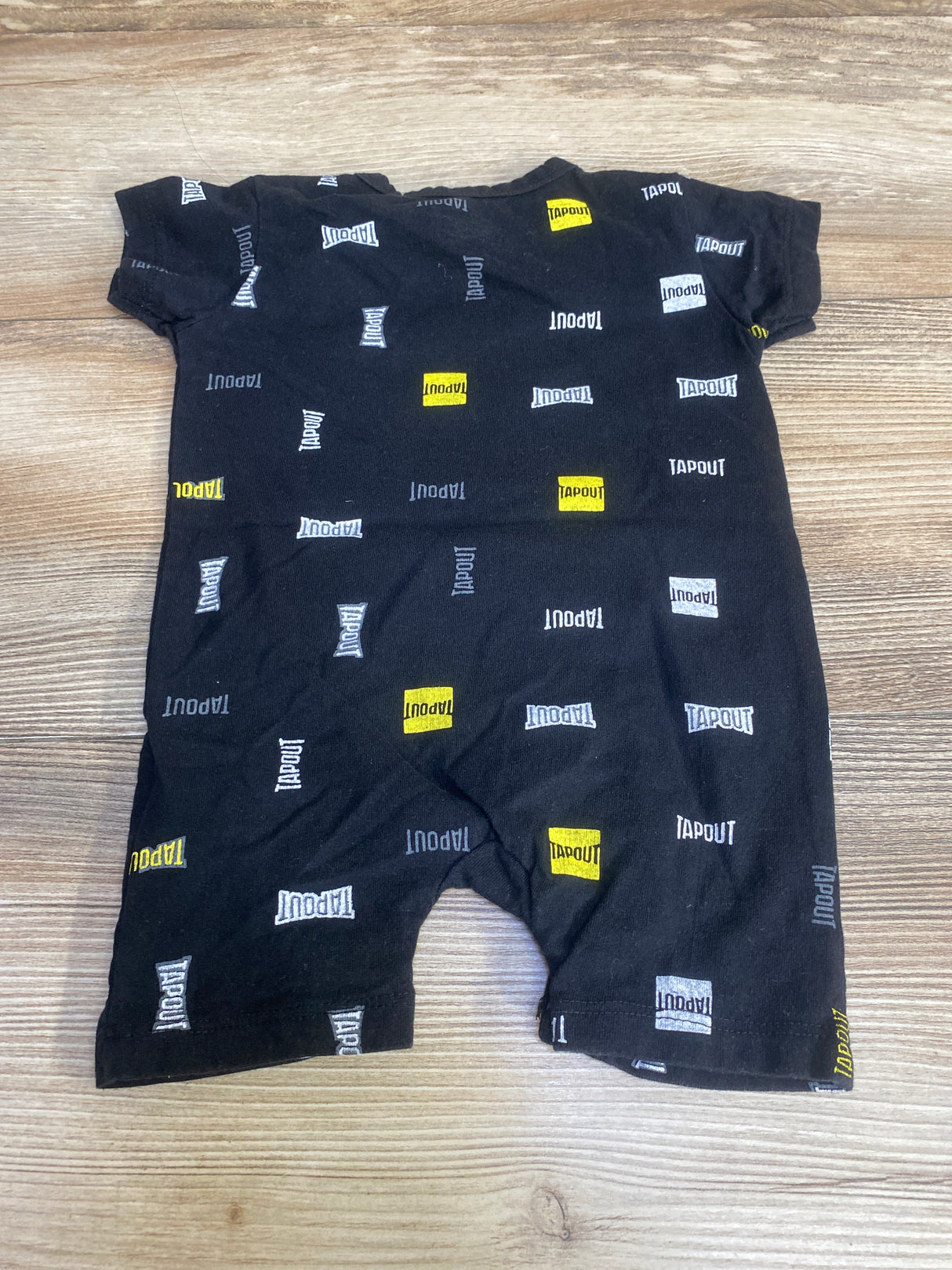 Tapout Logo Shortie Romper Black sz 3-6m