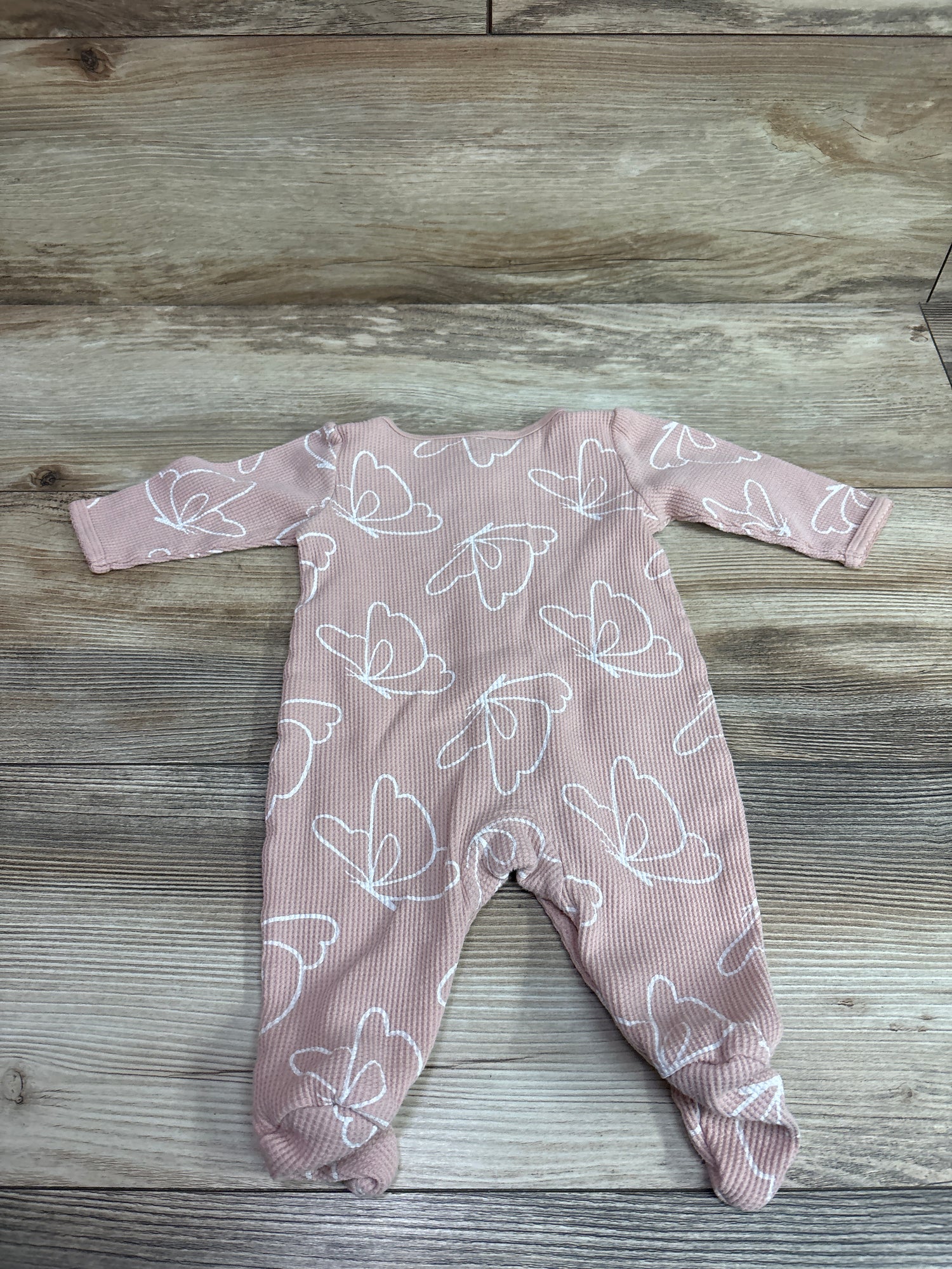 Carter's Waffle Knit Snap Sleeper Pink sz 3m