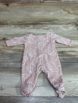 Carter's Waffle Knit Snap Sleeper Pink sz 3m