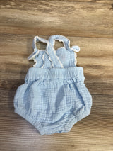 Adventurewear 360 Gauze Embroidered Fourth of July Bubble Romper Blue sz Newborn