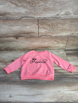 Long Sleeve Princess Print Pull Over Pink sz 2T