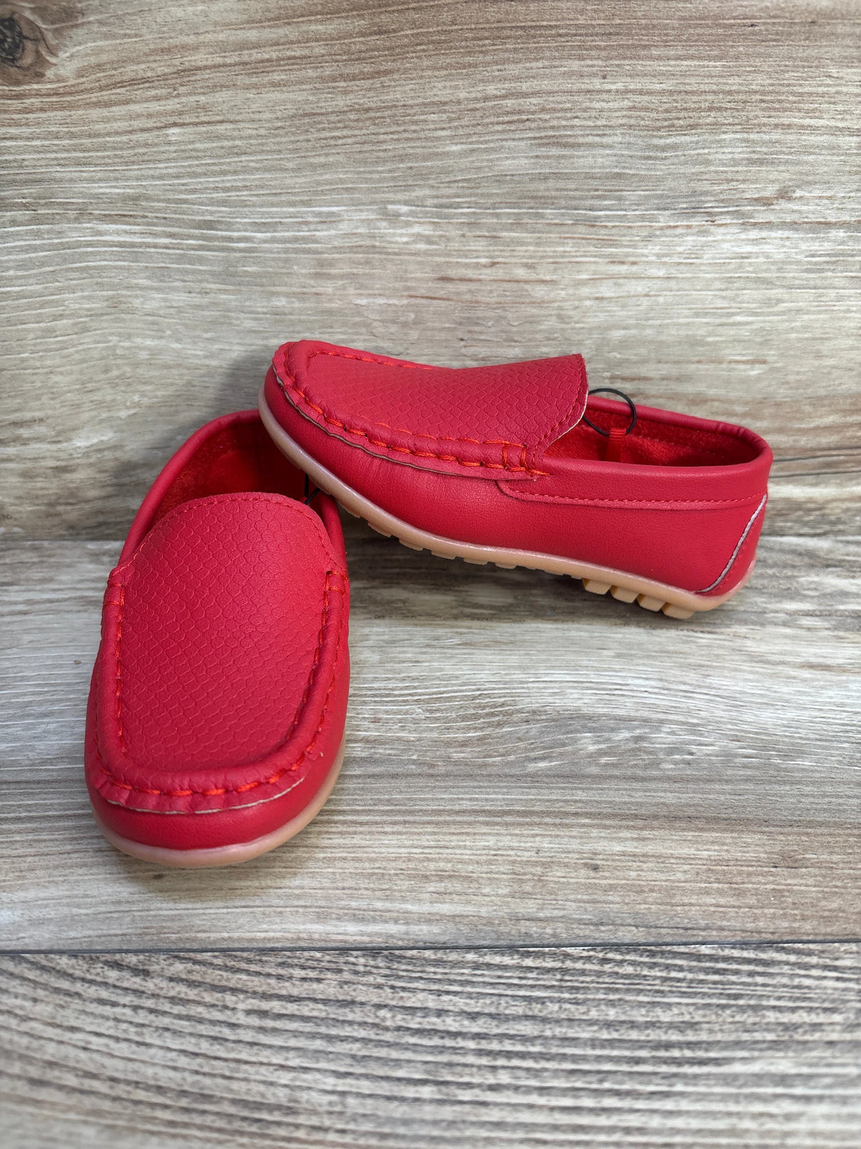 NEW coXist Red Leather Slip On Loafers sz 9c - Me n Mommy To Be