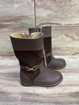 Janie & Jack Riding Boots Brown sz 8c