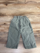 Zara Pull On Drawstring Pants Green sz 18m