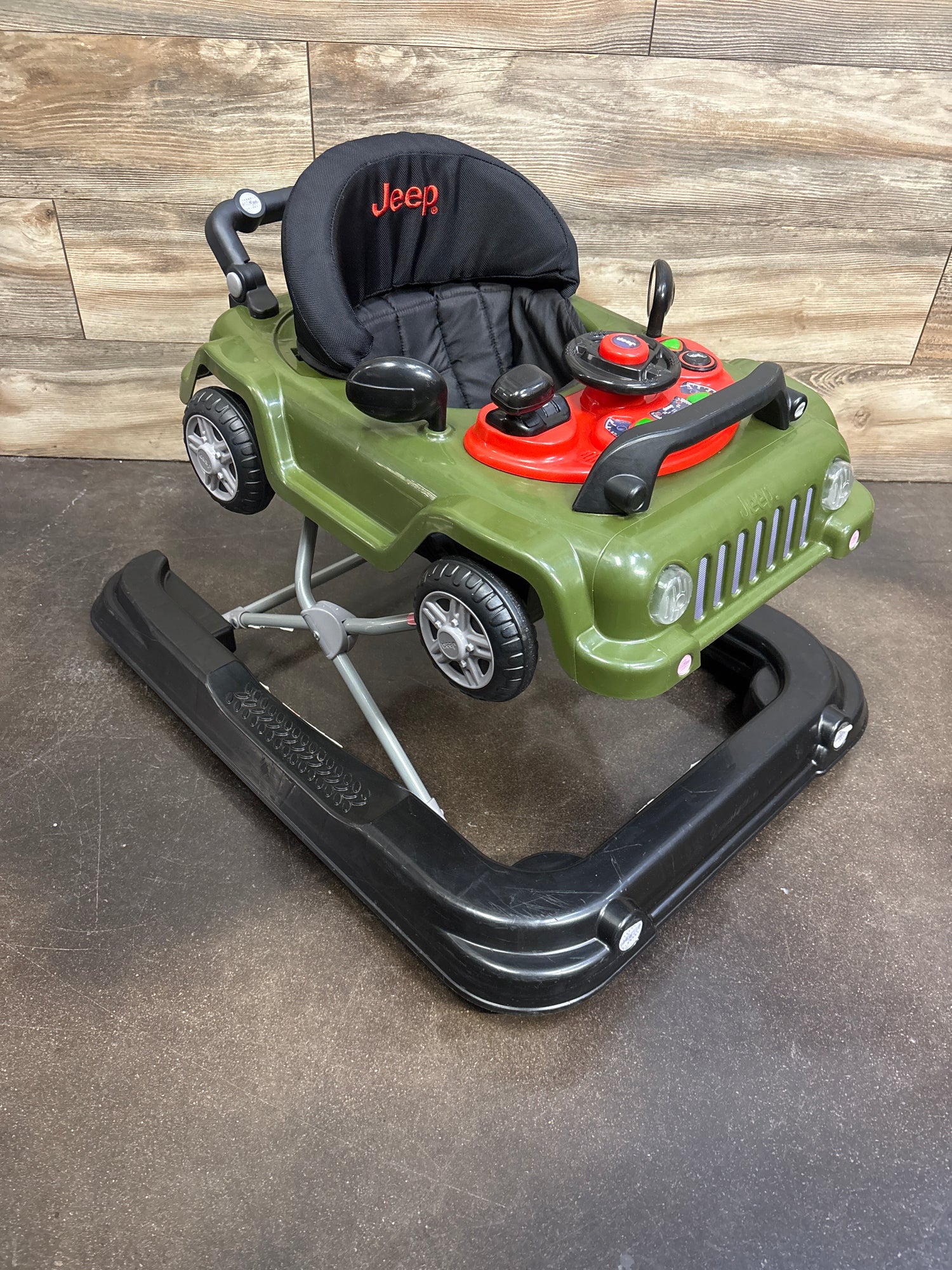 Delta Children Jeep Classic Wrangler 3-in-1 Grow With Me Activity Walker, Green