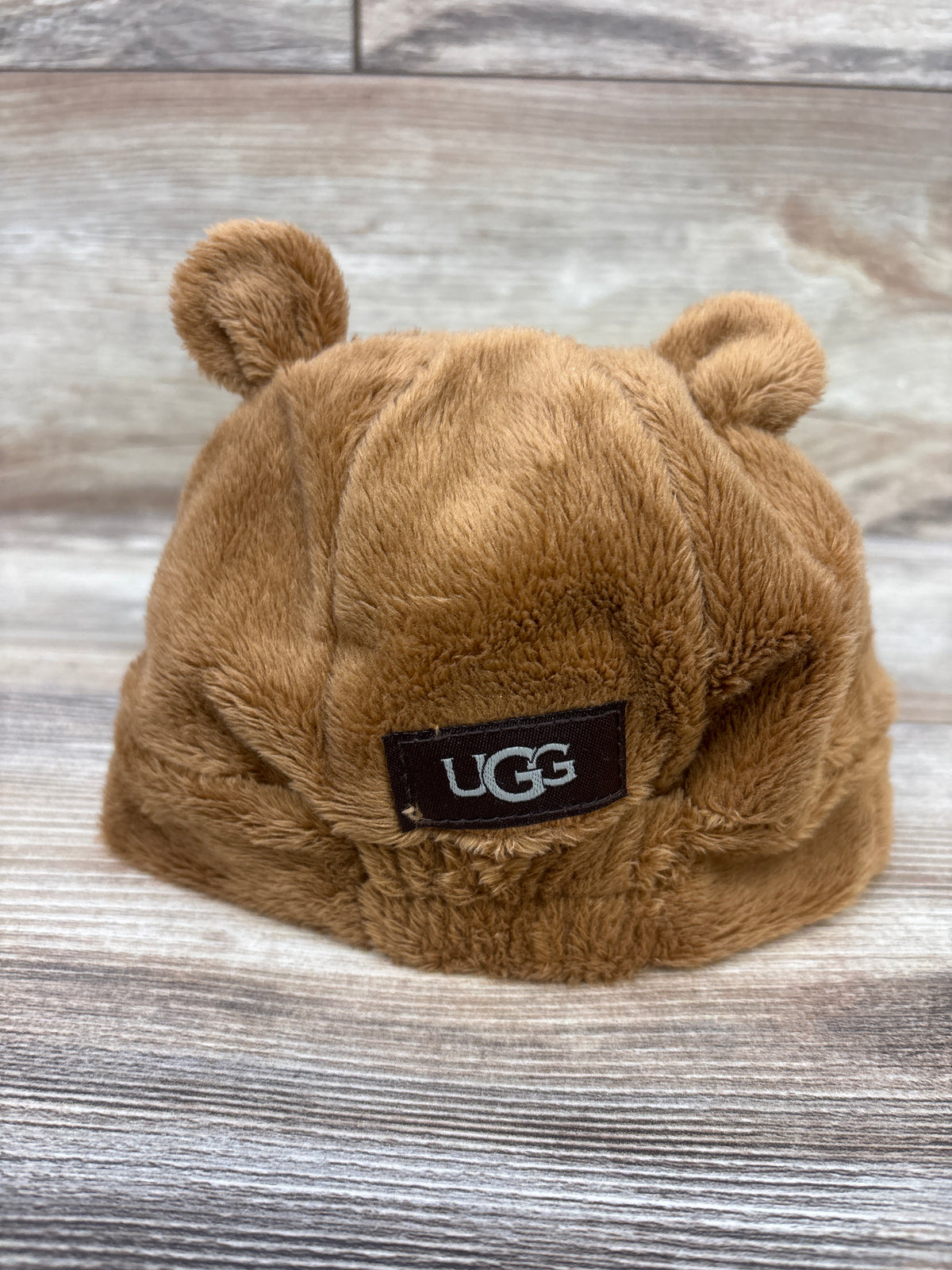Ugg Faux-Fur Bear Ear Hat Brown One Size