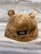 Ugg Faux-Fur Bear Ear Hat Brown One Size