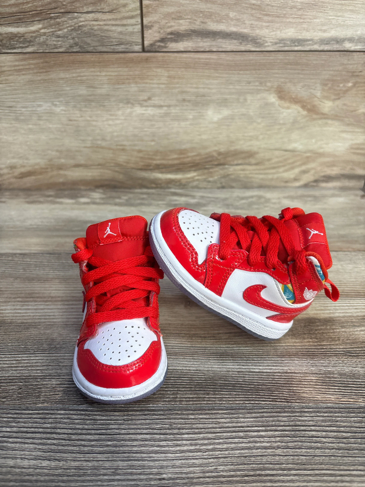 Air Jordan 1 Mid SE TD 'Barcelona Sweater' Sneakers sz 4c