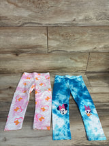 Amazon Essentials x Disney Minnie Mouse 2pk Leggings Pink/Blue sz 3T
