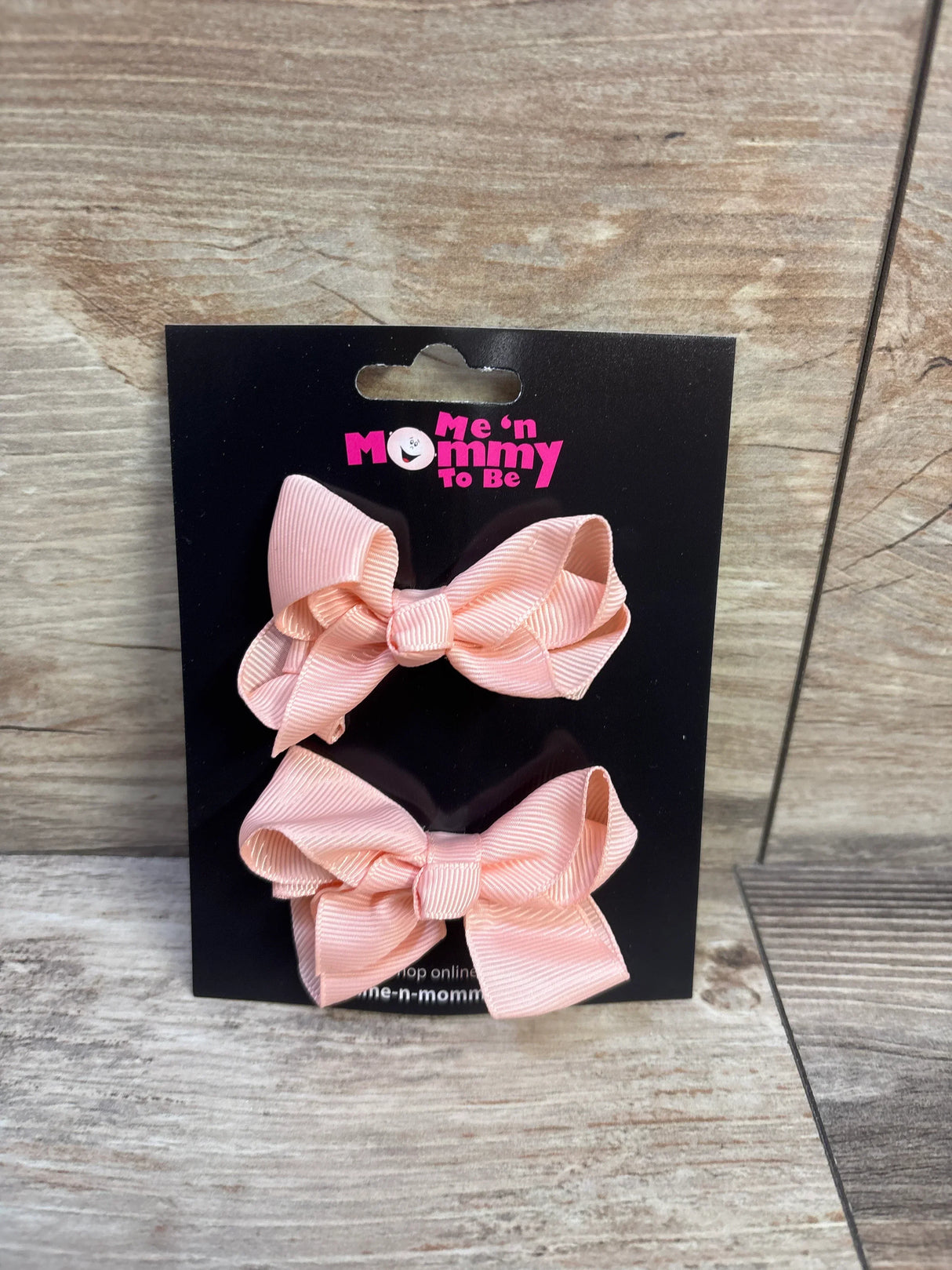NEW Hair Bows 2pk Peach