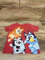 Bluey Shirt Red sz 4T