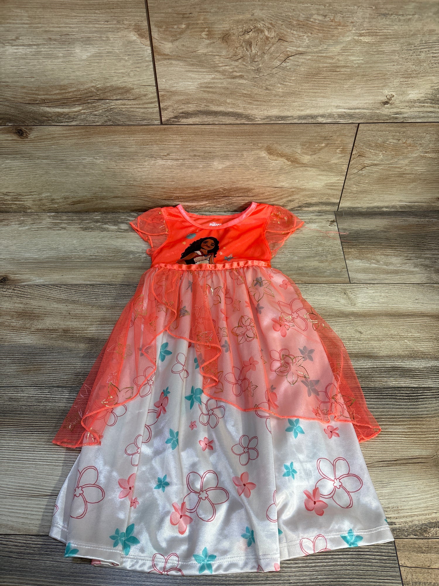Disney Princess Moana Nightgown Coral sz 2T