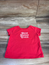 Wonder Nation Best Sister Ever Shirt Pink sz 6/9m
