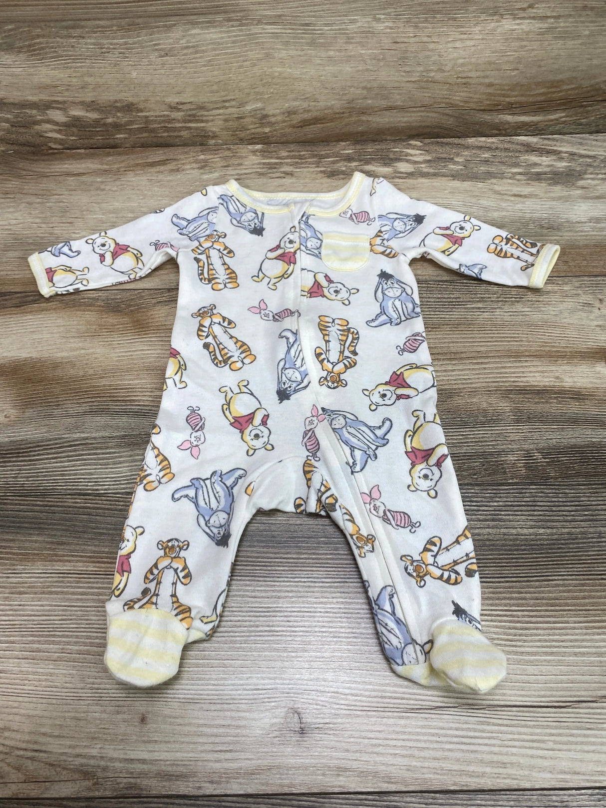 Disney Winnie The Pooh Sleeper White sz Newborn