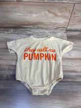 OikMombiu 'They Call Me Pumpkin' Bubble Romper Cream sz 3-6m