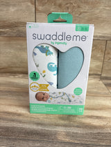 NEW SwaddleMe by Ingenuity 2pk Original Swaddle Wraps Tropical Dino sz 0-3m