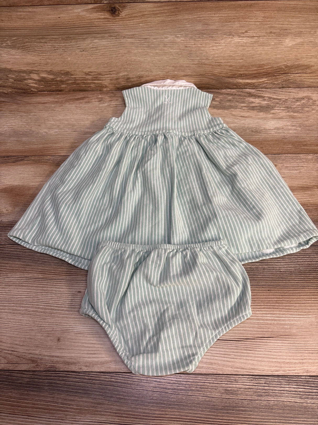 Ralph Lauren Golf Knit Cotton Oxford Dress Green sz 12m - Me n Mommy To Be