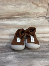Tiny Explorings Self-Care Sock Shoes Brown sz 2/3c