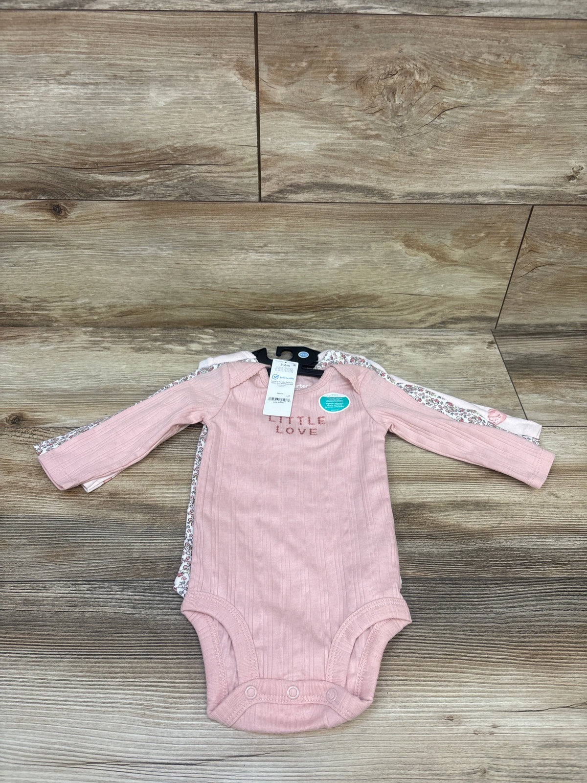NEW Child Of Mine 3pk Bodysuits Pink sz 3-6m