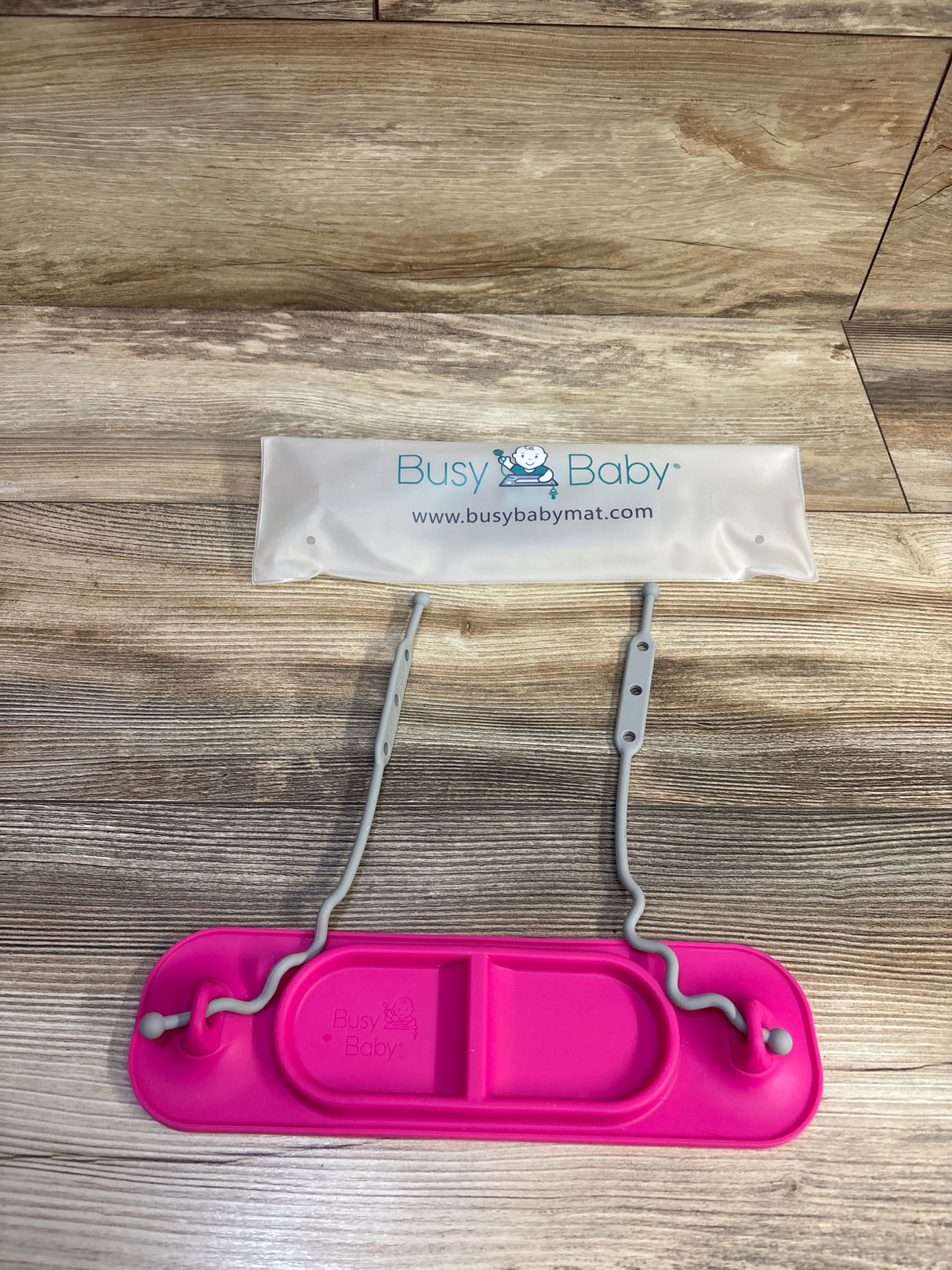 Busy Baby Mini Mat with Toy Straps Pink