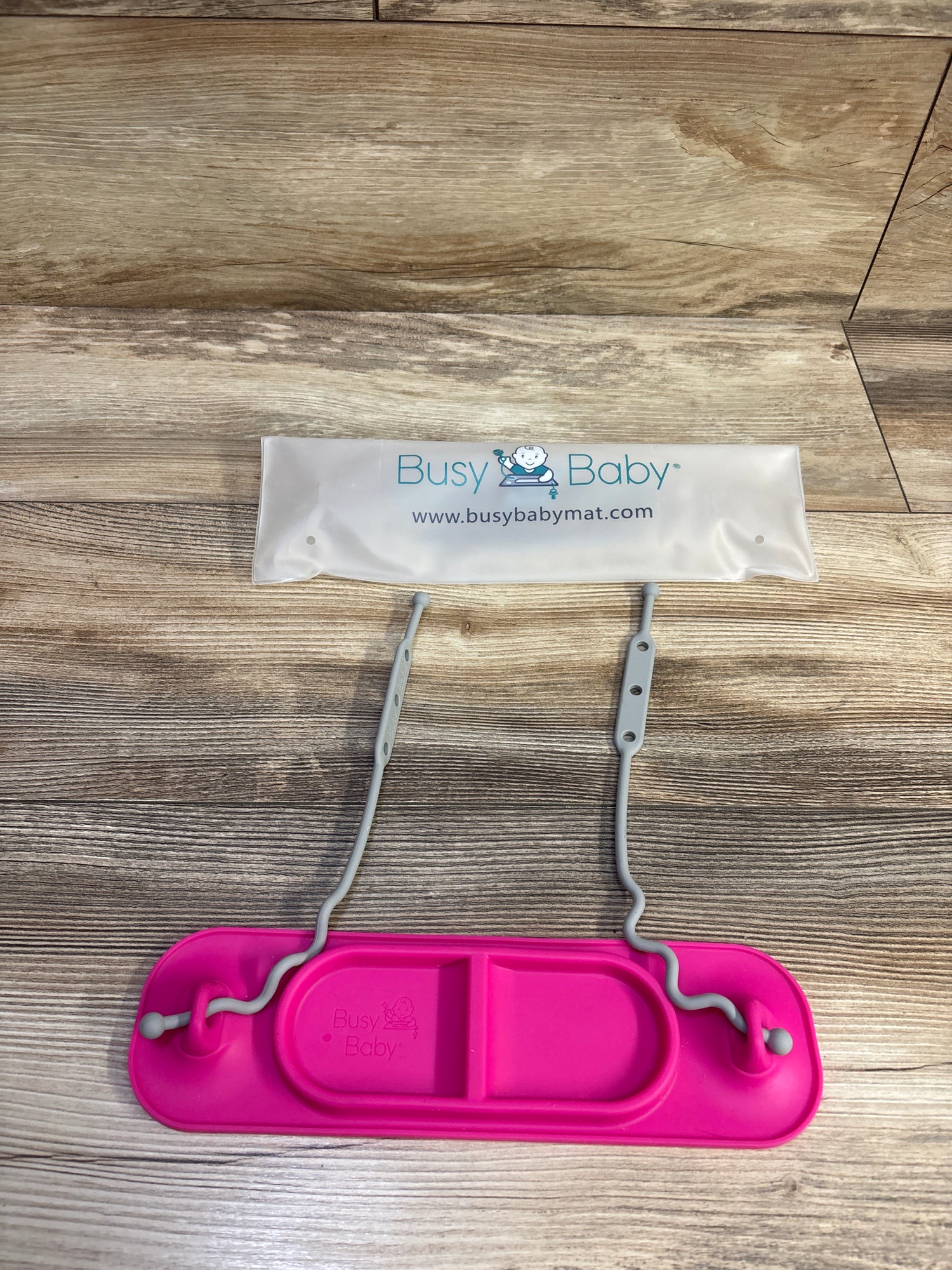 Busy Baby Mini Mat with Toy Straps Pink