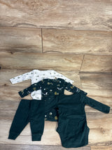Children's Place 4pc Bodysuit & Pant Set Green sz 0-3m