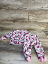 Hello Kitty 2pc Plush Sweatshirt & Bottoms Set Pink sz 12m