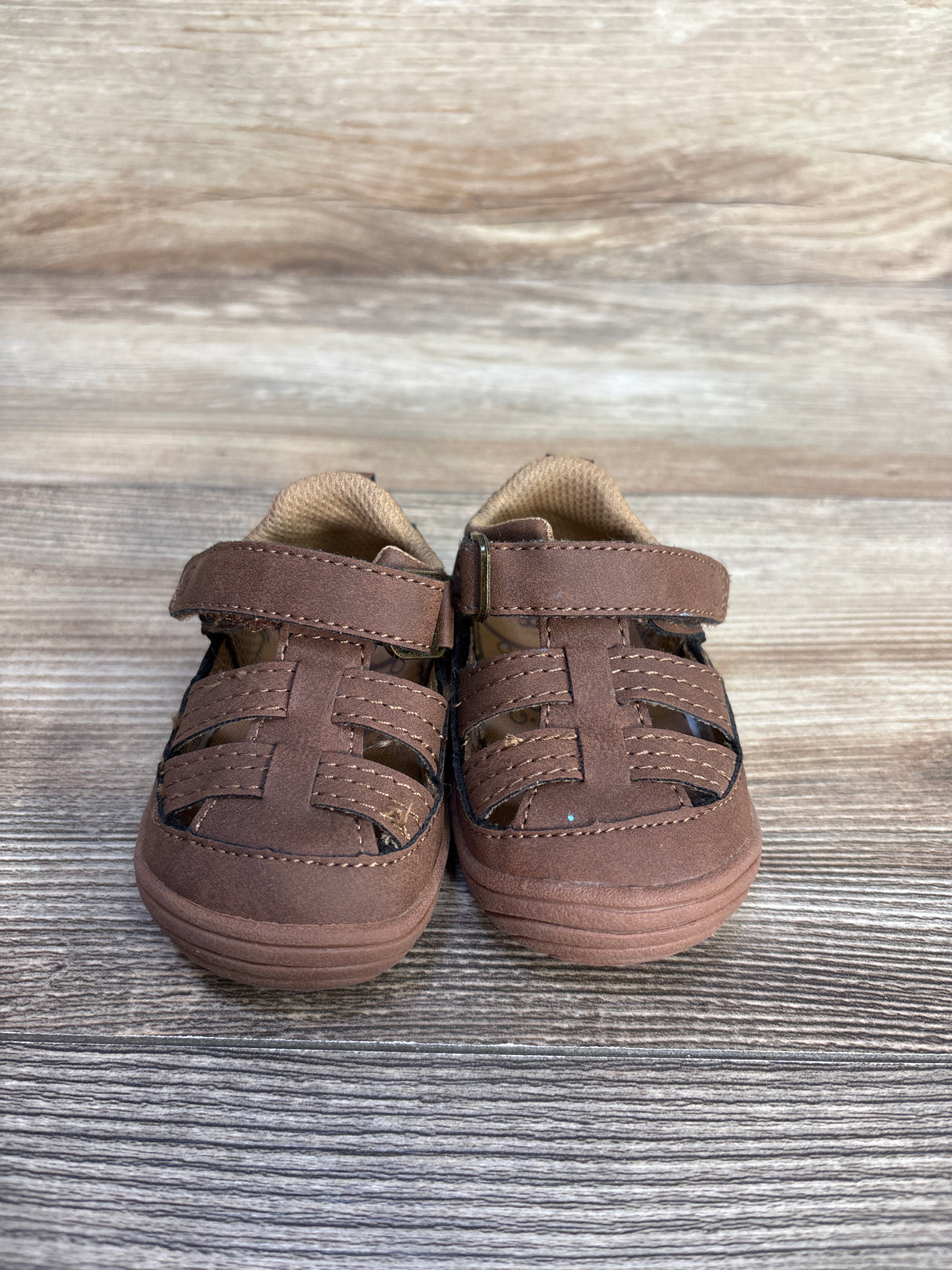 Stride Rite Amos 3.0 Fisherman Sandals Brown sz 3c
