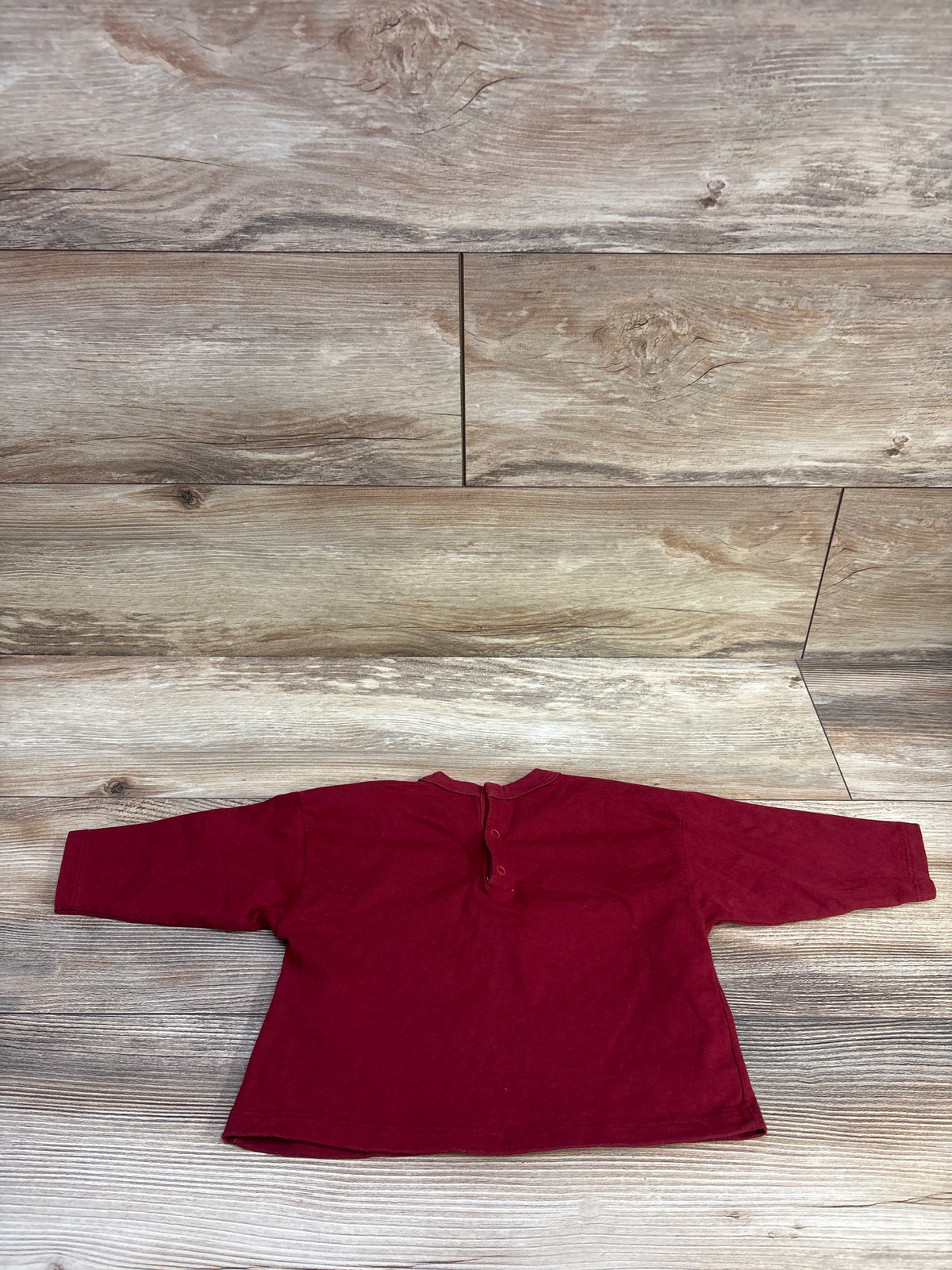 Petit Bateau Long Sleeve Shirt Red sz 12m