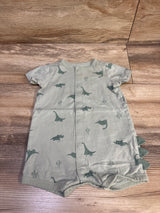 Carter's Button Front Romper Green sz 6m