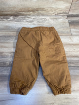 Carter's Lined Drawstring Joggers Tan sz 9m