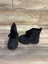 Cat & Jack Khloe Glitter Boots Black sz 8c