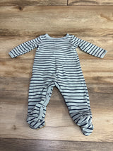 Carter's Striped Lion Sleeper Blue sz 9m