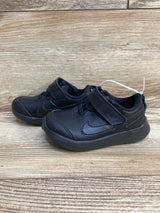 Nike Varsity Leather GS 'Triple Black' Sneakers sz 6c